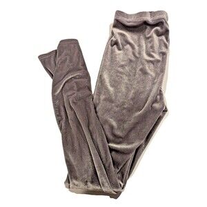 Urban Outfitters Silver Velour Leggings Sz M Soft Casual rock relaxed fall